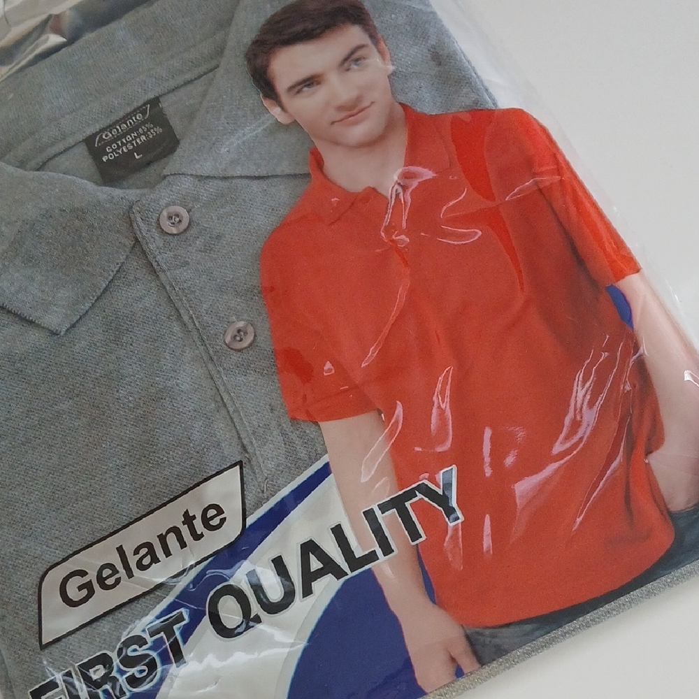 Gelante Men's Gray Polo Shirt